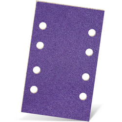 MENZER Titanium HD Feuilles abrasives auto-agrippantes, 133 x 80 mm, 8 trous, p. Ponceuses vibrantes, Mix céramique (Lot de 50) G800