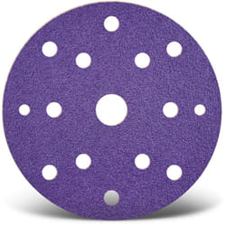 MENZER Titanium HD Disques abrasifs auto-agrippants, 150 mm, 15 trous, p. Ponceuses excentriques, Mix céramique (Lot de 50) G600