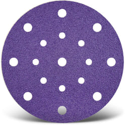 Titanium hd Disques abrasifs auto-agrippants, 150 mm, 17 trous, p. Ponceuses excentriques, Mix céramique (Lot de 50) G40 - Menzer
