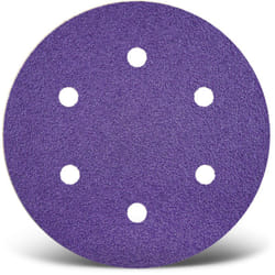 Titanium hd Disques abrasifs auto-agrippants, 150 mm, 6 trous, p. Ponceuses excentriques, Mix céramique (Lot de 50) G1000 - Menzer