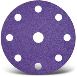 Titanium hd Disques abrasifs auto-agrippants, 150 mm, 9 trous, p. Ponceuses excentriques, Mix céramique (Lot de 50) G1000 - Menzer