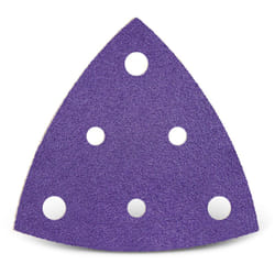 Titanium hd Feuilles abrasives auto-agrippantes, 82 mm, 6 trous, p. Ponceuses delta, Mix céramique (Lot de 50) G60 - Menzer