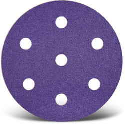 Titanium hd Disques abrasifs auto-agrippants, 90 mm, 7 trous, p. Ponceuses excentriques, Mix céramique (Lot de 50) G1200 - Menzer