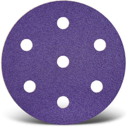 Titanium hd Disques abrasifs auto-agrippants, 90 mm, 7 trous, p. Ponceuses excentriques, Mix céramique (Lot de 50) G2000 - Menzer