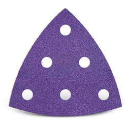 Titanium hd Feuilles abrasives auto-agrippantes, 93 mm, 6 trous, p. Ponceuses delta, Mix céramique (Lot de 50) G800 - Menzer