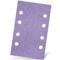 Purple hd Feuilles abrasives auto-agrippantes, 133 x 80 mm, 8 trous, p. Ponceuses vibrantes, Mix céramique (Lot de 50) G100 - Menzer