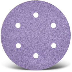 Purple hd Disques abrasifs auto-agrippants, 150 mm, 6 trous, p. Ponceuses excentriques, Mix céramique (Lot de 50) G180 - Menzer
