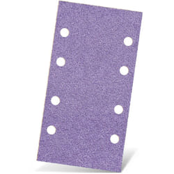 Purple hd Feuilles abrasives auto-agrippantes, 180 x 93 mm, 8 trous, p. Ponceuses vibrantes, Mix céramique (Lot de 50) G40 - Menzer