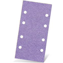 Purple hd Feuilles abrasives auto-agrippantes, 186 x 93 mm, 8 trous, p. Ponceuses vibrantes, Mix céramique (Lot de 50) G40 - Menzer