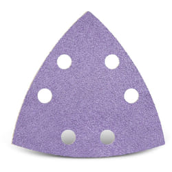 Purple hd Feuilles abrasives auto-agrippantes, 93 mm, 6 trous, p. Ponceuses delta, Mix céramique (Lot de 50) G400 - Menzer