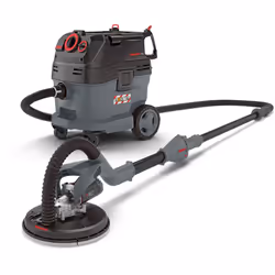 MENZER Ponceuse Girafe LHS 225 PRO VARIO & Aspirateur de Sécurité (Aspirateur Eau et Poussière) VCL 530 PRO, avec Kit d’Abras ...