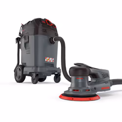 MENZER Ponceuse Excentrique ETS 150 5.0 & Aspirateur de Sécurité (Aspirateur Eau et Poussière) VCL 550 PRO, avec Kit d’Abrasi ...