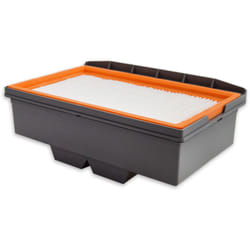 Menzer - Filtre Plissé Plat pes avec Cadre pour Aspirateur Industriel vcm 530 / 550 pro Wood