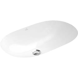 O.novo - Vasque sans trou à installer par le bas, avec trop-plein, 60x35 cm, blanc - vasque, avec CeramicPlus 416260R1 - Villeroy&boch