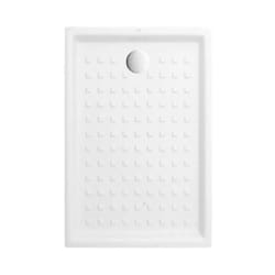 Receveur o.novo extra plat - rectangulaire - Dimensions : 100 x 80 cm - Couleur : blanc