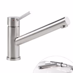 Robinet cuisine rabattable  Como window acier massif