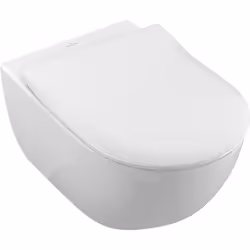 DESCRIPTION GÉNÉRALE Cuvette WC suspendue à fond creux sans bride, en porcelaine sanitaire, avec montage mural et sortie hori ...