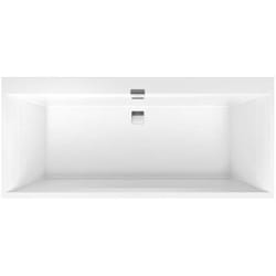 Squaro Edge 12 - Baignoire 180x80x45 cm, Quaryl, blanc UBQ180SQE2DV-01 - Villeroy&boch