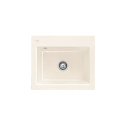 Evier villeroy et boch Subway 60 s 60 x 51cm sans egouttoir Creme CeramicPlus