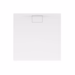 Description générale Receveur de douche carré Architectura MetalRim de Villeroy & Boch, de dimensions 900 x 900 x 15 mm, en a ...