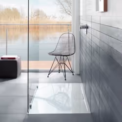 Receveur 100 x 70 Architectura Metalrim acrylique rectangle blanc