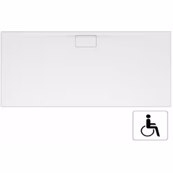 Receveur 170 x 75 x 4,8 Architectura Metalrim acrylique rectangle blanc