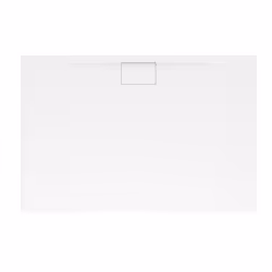 Receveur antidérapant 100 x 70 x 4,8  Architectura Metalrim acrylique rectangle blanc