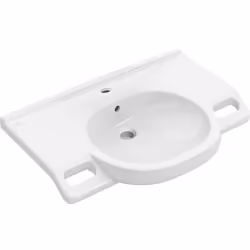 Matériau : céramique Couleur : blanc Suspendu Dimensions (l x H x P): 800 x 140 x 550 mm Poids : 23,1 kg 1 trou percé pour ro ...