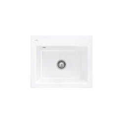 Villeroy&boch - Evier villeroy et boch Subway 60 s 60 x 51cm sans egouttoir Blanc CeramicPlus avec vidage manuel