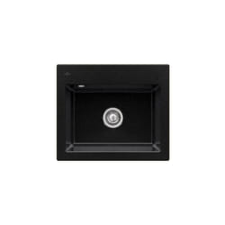 Evier  Subway 60 S 60 x 51cm sans egouttoir Chromite CeramicPlus avec vidage manuel