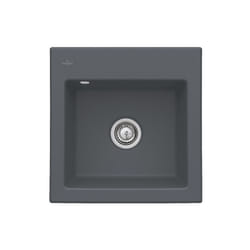 Villeroy&boch - Evier villeroy et boch Subway 50 s 52,5 x 51 cm sans egouttoir Graphite CeramicPlus