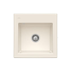Villeroy&boch - Evier villeroy et boch Subway 50 s 52,5 x 51 cm sans egouttoir Creme CeramicPlus