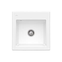 Villeroy&boch - Evier villeroy et boch Subway 50 s 52,5 x 51 cm sans egouttoir Blanc CeramicPlus