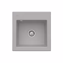 Evier  Subway 50 S 52,5 x 51 cm sans egouttoir Fossile CeramicPlus avec vidage manuel