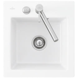 Evier 1 bac sans egouttoir villeroy et boch Subway Pure xs 47,5 x 51 cm Blanc