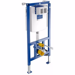 Bâti-support en applique pour WC suspendu hauteur standard montage devant mur en dur, dans cloison de plaque de plâtre etc. d ...