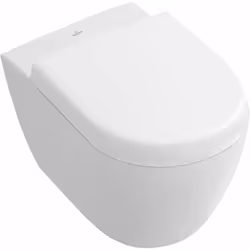 WC suspendu compact idéal pour espace réduit avec conception sans bride DirectFlush fond creux AquaReduct technologie de rinç ...
