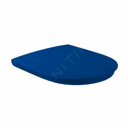 Abattant de WC avec fonction de fermeture Softclosing matériau : duroplast, AntiBac couleur : bleu QuickRelease charnières en ...