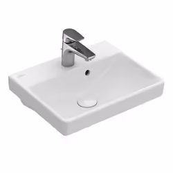 Villeroy & Boch Avento - Lave-mains 45x37 cm avec trop-plein un trou de robinetterie CeramicPlus blanc alpin 735845R1