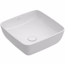 Villeroy & Boch Artis Lavabo à poser 410x410mm de diamètre pour raccord de bec mural ou raccord avec pied surélevé sans trou  ...