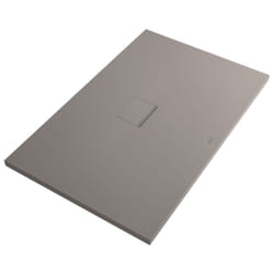 Receveur antidérapant 180 x 100 villeroy et boch Squaro Infinity quaryl rectangle gris