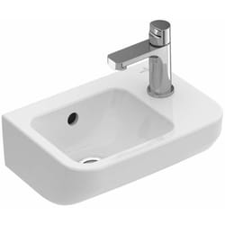 Architectura - Lave-mains 36x26 cm, avec trop-plein, un trou pour robinetterie à droite, blanc alpin 43733601 - Villeroy&boch