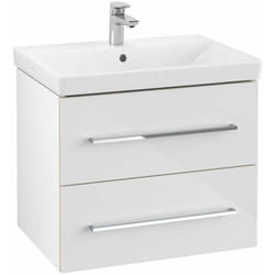 Villeroy&boch - Avento - Meuble-vasque, 63x51x45 cm, 2 tiroirs, Crystal White A89000B4