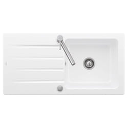 Villeroy&boch - Evier 1 bac 100 x 51 cm villeroy et boch Architectura 60 Blanc vidage automatique inclus