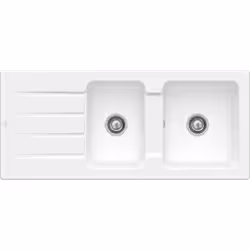 Description générale L'évier en céramique ARCHITECTURA 80 de VILLEROY ET BOCH présente un design classique et élégant qui s'i ...