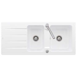 Villeroy&boch - Evier 1 bac et demi 116 x 51 cm villeroy et boch Architectura 80 Blanc vidage automatique inclus