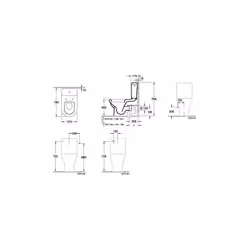 Arc d'écoulement V&B Vario pour sortie verticale 136-225mm. Finition : Largeur 100 mm, marque : VILLEROY &BOCH. Finition : La ...