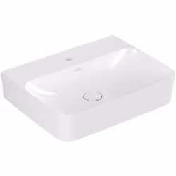 Villeroy et Boch Finion évier 600x470 mm pour montage à 3 trous trou taraudé central percé sans trop-plein Inclus dans la liv ...