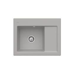 Villeroy&boch - Evier 1 bac villeroy et boch Subway 45 Compact 65 x 51 cm egouttoir a droite Fossile CeramicPlus
