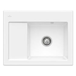 Villeroy&boch - Evier 1 bac villeroy et boch Subway 45 Compact 65 x 51 cm egouttoir a gauche Blanc CeramicPlus